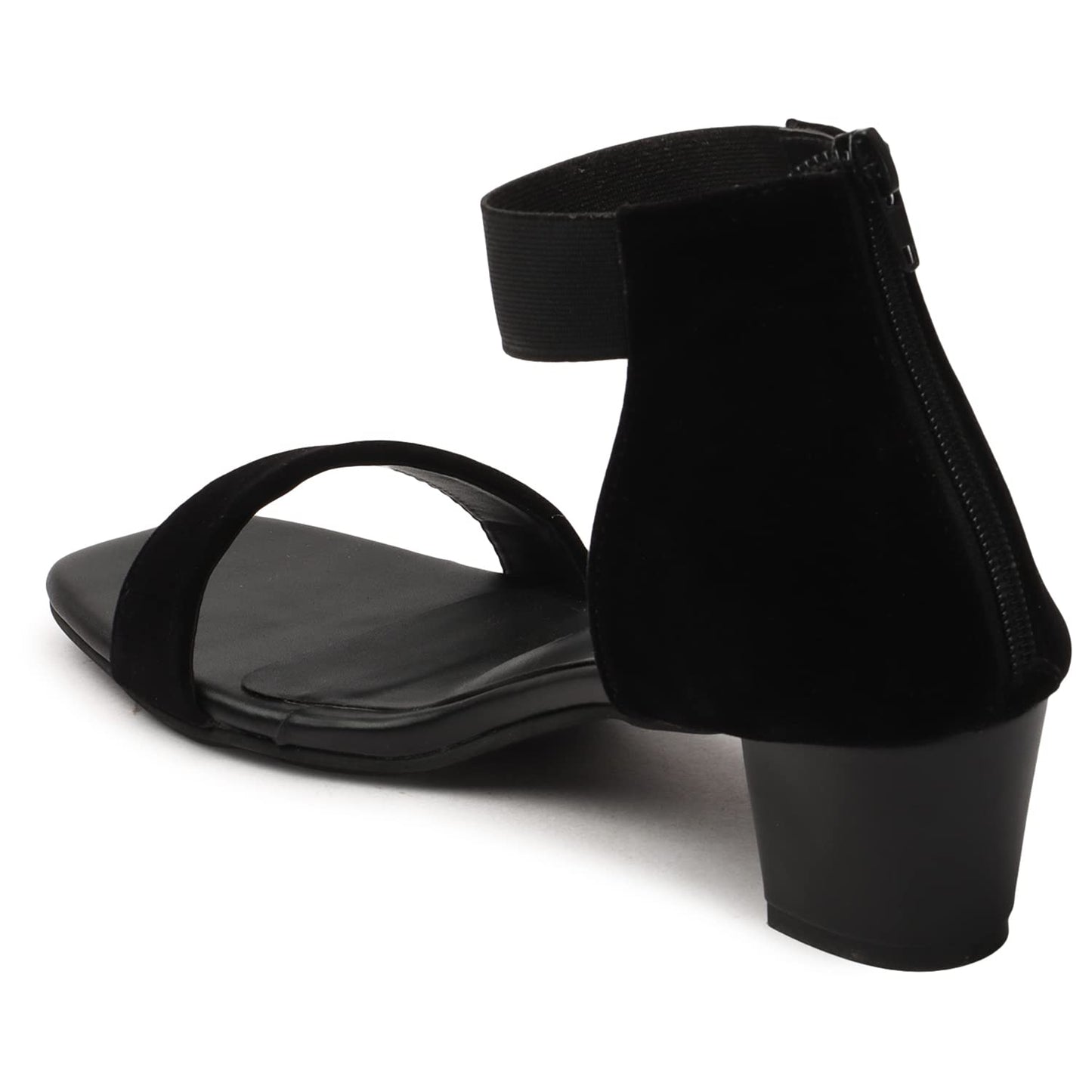 Trenzia Stylish Block Heel Sandals with Ankle Strap for Women & Girls
