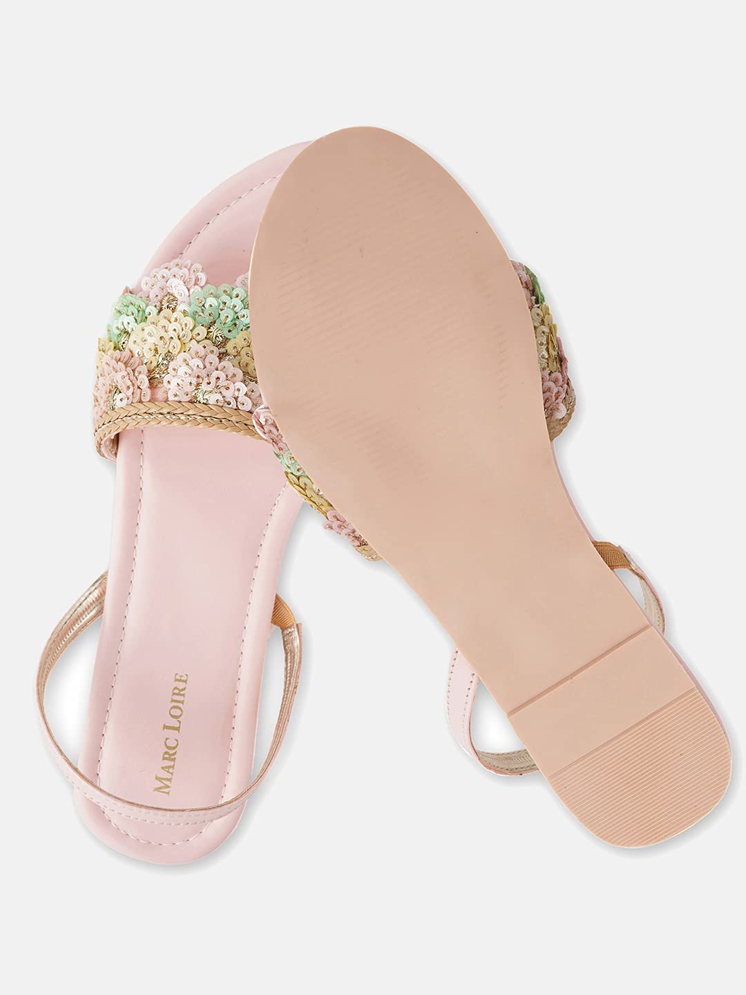 Marvella Lace Women's Embroidered & Embellished Flat Sandals for Stylish Everyday Fashion Wear Ask ChatGPT