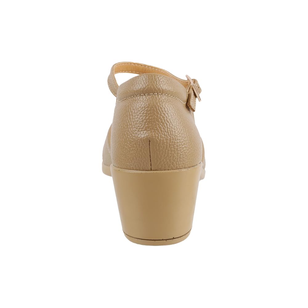 Mirelle Women’s Stylish Block Heel D’orsay Sandals for Casual & Party Wear – Elegant Design and Comfortable Fit