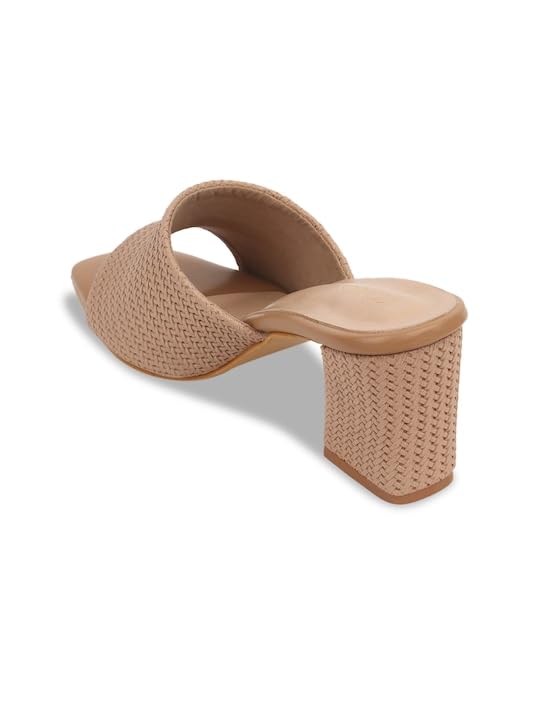 Insolia Women's Comfy Block Heel Round-Toe Slip-On Shoes for Office, Daily & Casual Wear