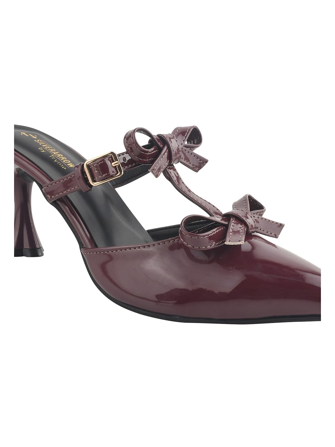 Styleora Women's Lubka Stiletto Heels with Elegant Bow Detail | Trendy Fusion Wear Fashion Sandals