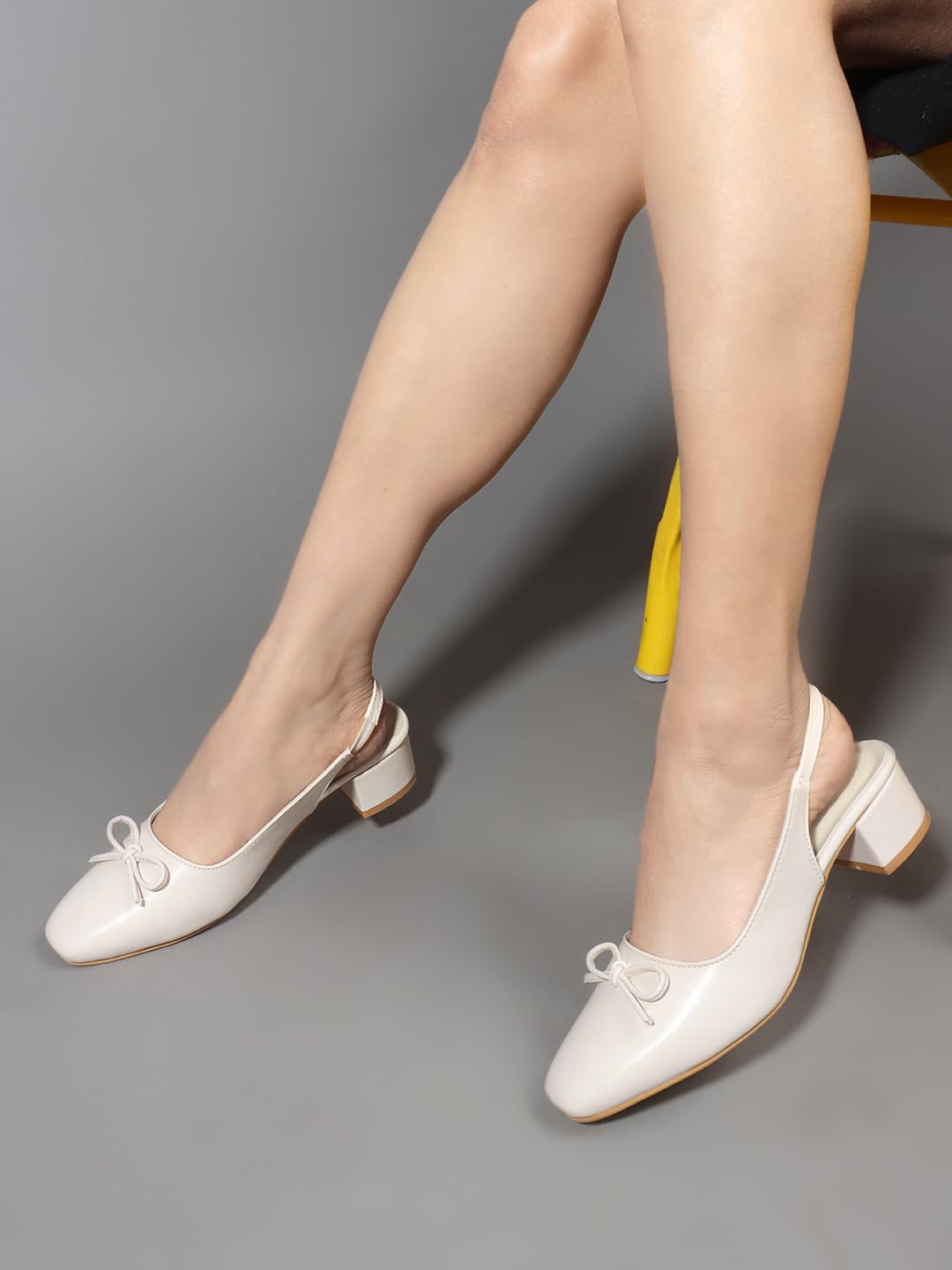 Clevora Women Sandals, Square Toe Block Heels, Comfy Mule Style for Long Walks & Casual Outfits