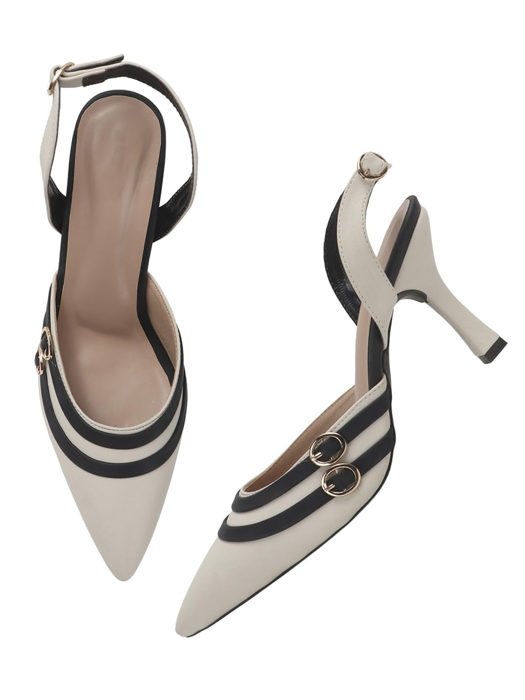 Sorrento Super Soft Solid Pointed Toe Stilettos Heel Sandals for Women & Girls – Stylish & Comfortable Party Wear