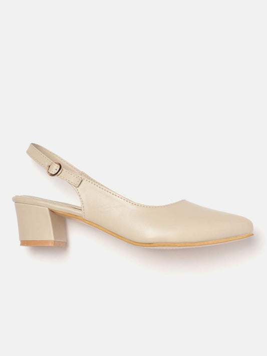 Mirella Luxe Women's Pointed Toe Block Heel Pumps – Elegant Office, Party & Formal Wear Footwear