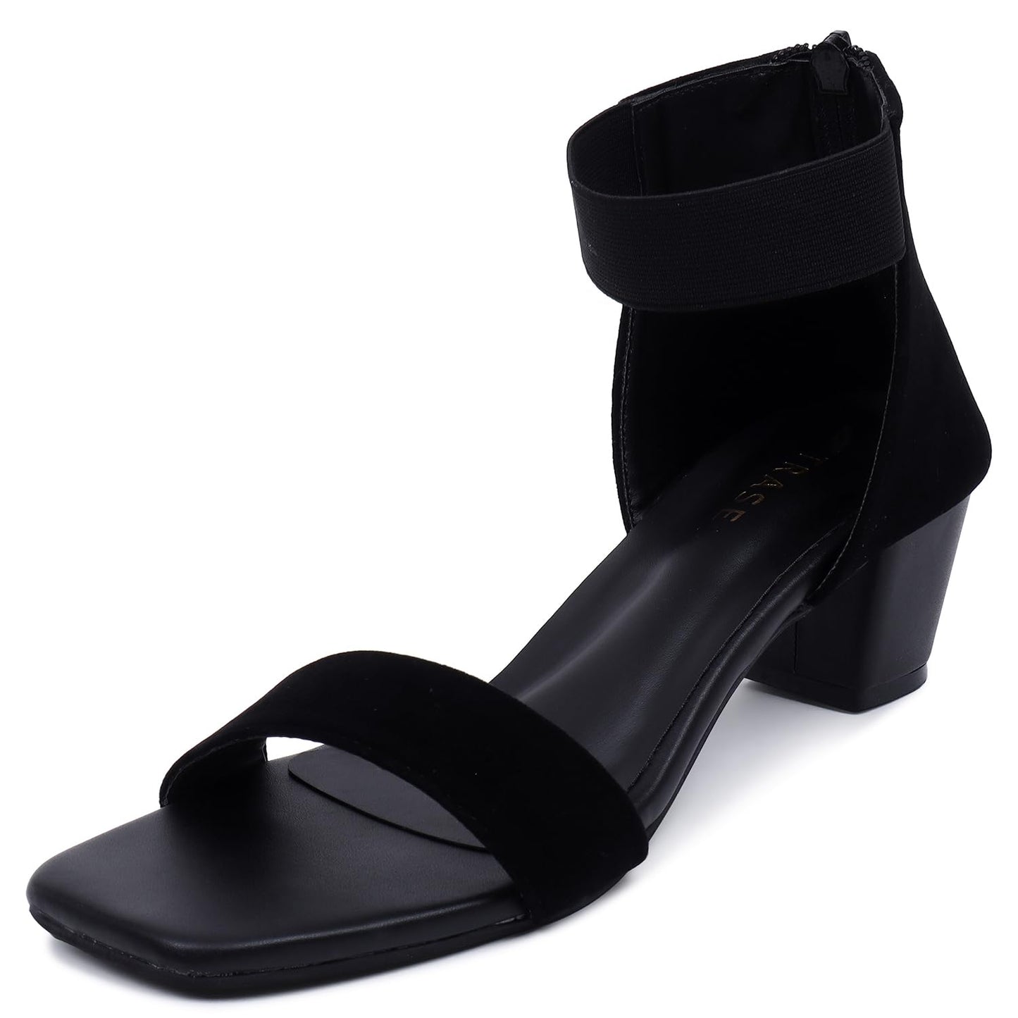 Trenzia Stylish Block Heel Sandals with Ankle Strap for Women & Girls