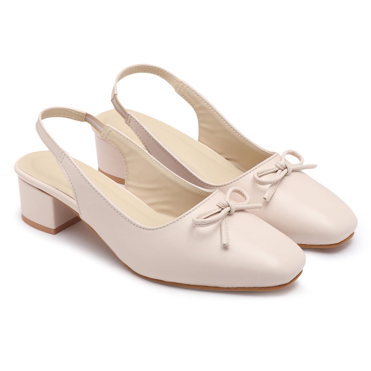 Clevora Women Sandals, Square Toe Block Heels, Comfy Mule Style for Long Walks & Casual Outfits
