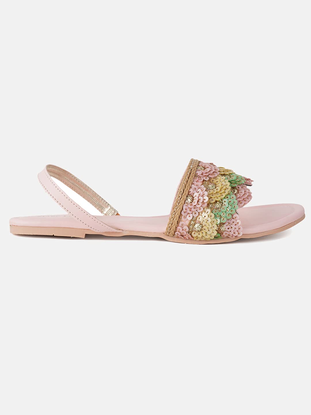 Marvella Lace Women's Embroidered & Embellished Flat Sandals for Stylish Everyday Fashion Wear          Ask ChatGPT