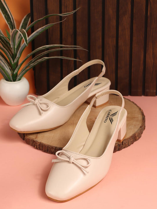 Clevora Women Sandals, Square Toe Block Heels, Comfy Mule Style for Long Walks & Casual Outfits