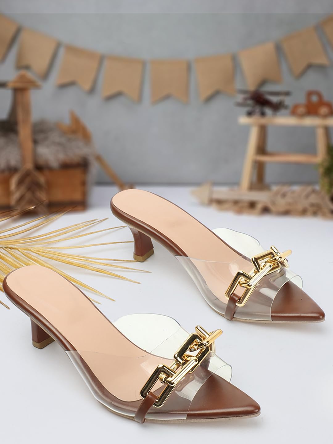 Aurelia Vogue Women's Stylish Block Heel Sandals | Trendy Daily Wear Heels