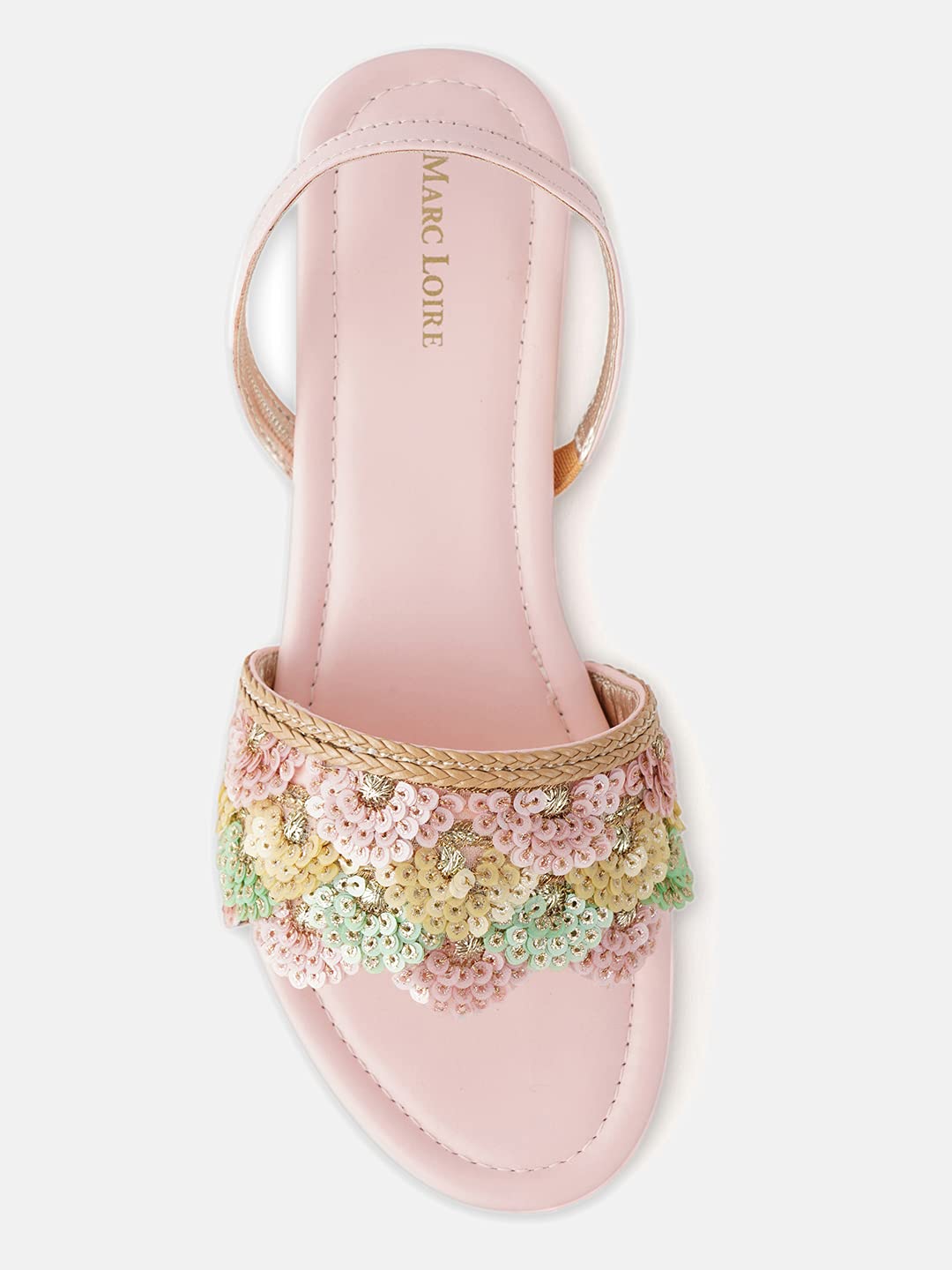 Marvella Lace Women's Embroidered & Embellished Flat Sandals for Stylish Everyday Fashion Wear          Ask ChatGPT