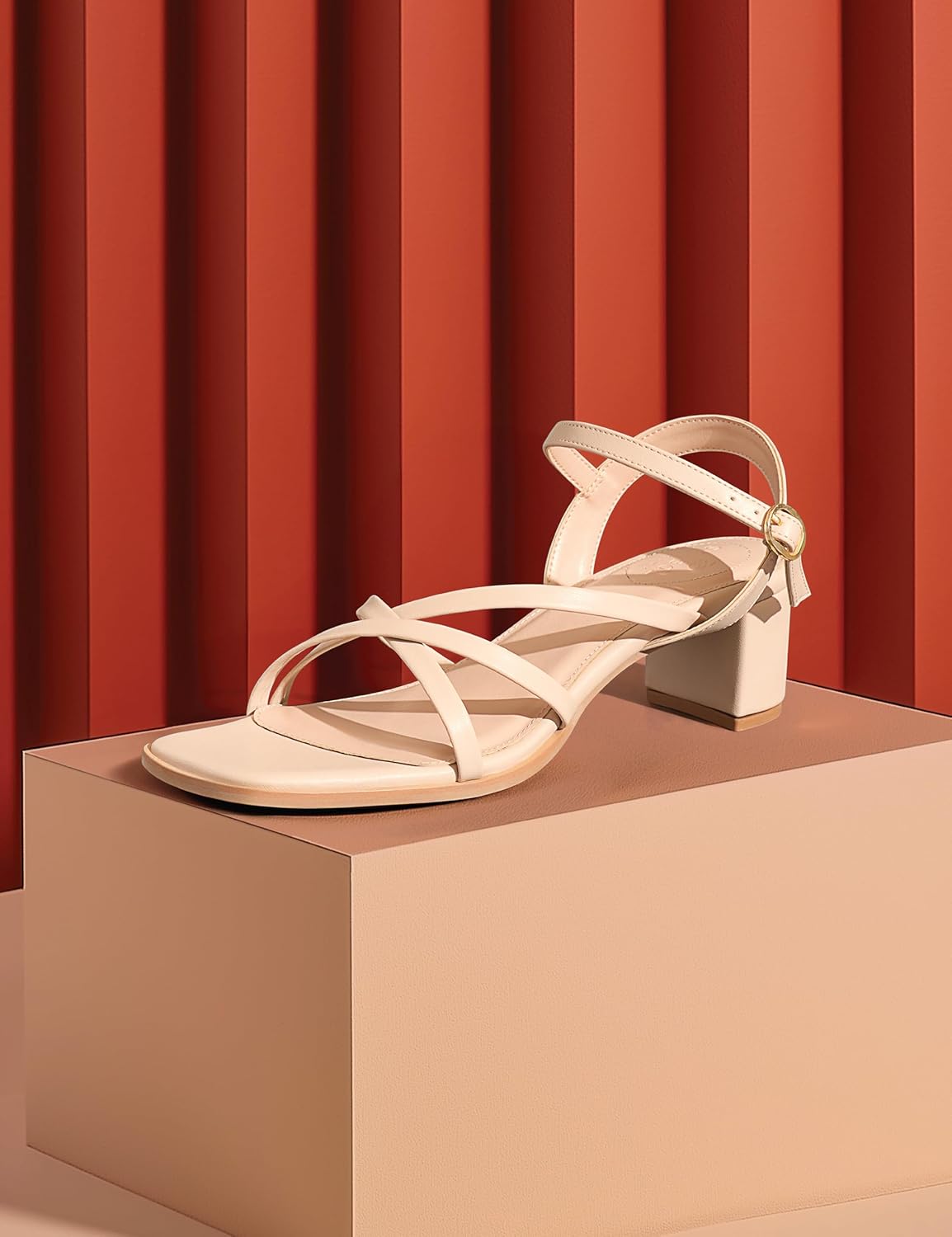 Syphoria Premium Women's 'Desk to Dinner' Open Toe Sandals with Ortholite Comfort Insole and Elegant Stylish Heels